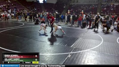 67-72 lbs Semifinal - Emma Schnell, Victory Wrestling Club - VTC vs Delaney Hardy, Nebraska Wrestling Academy