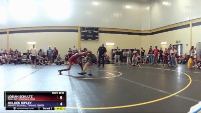 117 lbs 1st Place Match - Josiah Schultz, Team Jeff Wrestling Club vs Holden Ripley, Midwest Regional Training Center