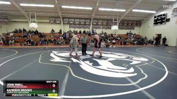 285 lbs Cons. Round 3 - Kameron Brooks, Joseph City High School vs John Snell, Hamilton High School