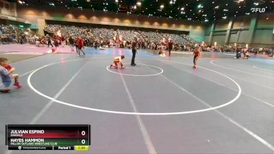 65-67 lbs Round 1 - Hayes Hammon, Fallon Outlaws Wrestling Club vs Julvian Espino, Oakdale