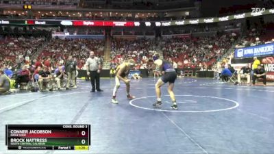 1A-150 lbs Cons. Round 3 - Brock Nattress, South Central Calhoun vs Conner Jacobson, Ridge View