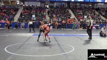 85 lbs Cons. Round 1 - Tymber Charbonneau, Clay County vs Avy`ianna Wilson, Team Of Hard Knox
