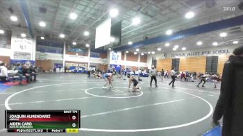 132 lbs Cons. Round 2 - Joaquin Almendariz, Arroyo vs Aiden Caro, Rancho Bernardo