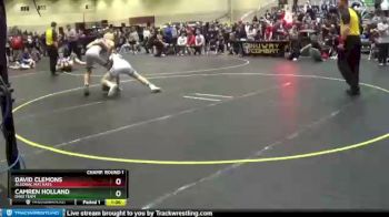 138 lbs Champ. Round 1 - Camren Holland, Dino Team vs David Clemons, Algonac Mat Rats