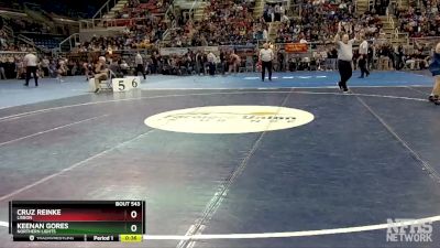 114 lbs Cons. Round 2 - Keenan Gores, Northern Lights vs Cruz Reinke, Lisbon