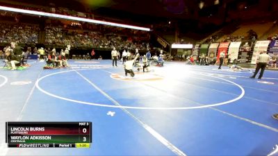 113 Class 1 lbs Quarterfinal - Waylon Adkisson, Centralia vs Lincoln Burns, Plattsburg