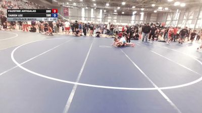 155 lbs 7th Place Match - Faustine Artigalas, South Bellevue Wrestling Club vs Tairen Lee, Team Aggression Wrestling Club