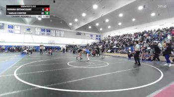 105 lbs Champ. Round 2 - Jaelle Cortez, Gilroy vs Viviana Betancourt, La Serna