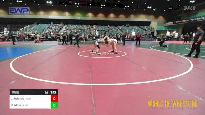 145 lbs Final - Jaedan Adams, Cowboy Wrestling Club vs Dimetry Molina, Rough House