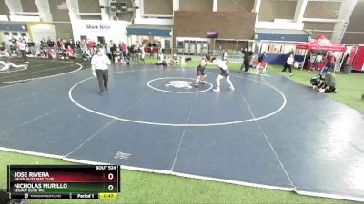 225 lbs Cons. Semi - Nicholas Murillo, Legacy Elite WC vs Jose Rivera, Salem Elite Mat Club