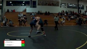 174 lbs Semifinal - Elliott Rodgers, Marian University (IN) vs John Browning, Trine University