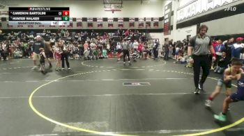55 lbs Quarterfinal - Cameron Bartolini, Carolina Reapers vs Hunter Walker, Mighty Warriors Wrestling Acad