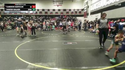 55 lbs Quarterfinal - Cameron Bartolini, Carolina Reapers vs Hunter Walker, Mighty Warriors Wrestling Acad