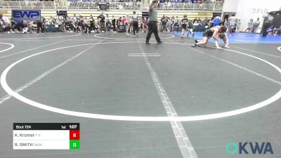 130 lbs Quarterfinal - Kaiden Kromer, F-5 Grappling vs RYAN SMITH, Darko Valley Wolf Pack