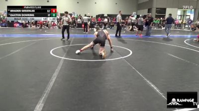 140 lbs Cons. Semi - Daxton Downing, Kansas YG vs Braden Greenlee, Slyfox