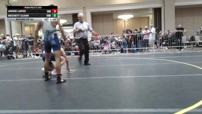 132 lbs Round Of 64 - Javier Lopez, Chain Gang vs Beckett Clear, Temecula Valley HS