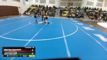 98 lbs Round 1 - Brayden Benander, Powell Middle School vs Jonathan Hine, Powell Middle School