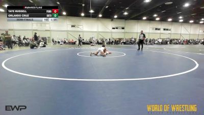 68 lbs Semifinal - Tate Russell, POWA 12U vs Orlando Cruz, Untouchables 12u PURPLE