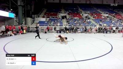 132 lbs Cons 32 #2 - Gavin Green, PA vs Gunner Butt, IN