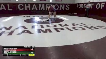 125 lbs Cons. Round 3 - Owen Bertram, Concordia Moorhead vs Drew Johnson, Luther