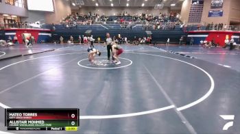 165 lbs 13th Place Match - Mateo Torres, Katy Cinco Ranch vs Allistair Mohmed, Conroe Woodlands College Park