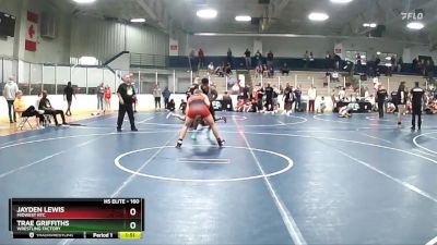 160 lbs Cons. Round 3 - Trae Griffiths, Wrestling Factory vs Jayden Lewis, Midwest RTC