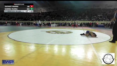 84 lbs Quarterfinal - Zachary Madrid, Lincoln Christian vs Gabriel Viloria, Husky Wrestling Club