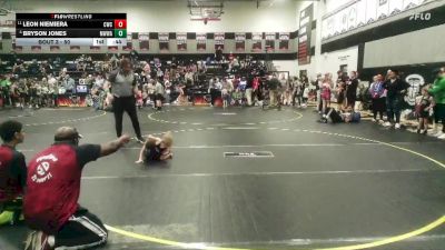 50 lbs Champ. Round 1 - Leon Niemiera, Cobra Wrestling Club vs Bryson Jones, Mighty Warriors Wrestling Acad