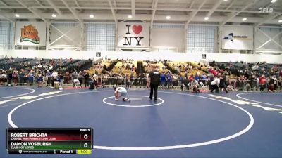 102 lbs Cons. Round 3 - Damon Vosburgh, Club Not Listed vs Robert Brichta, Carmel Youth Wrestling Club