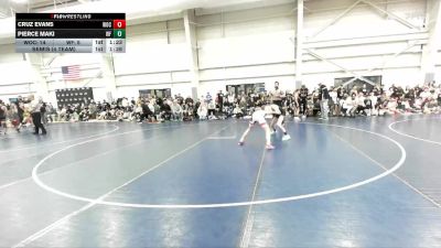 92 lbs Semis (4 Team) - Pierce Maki, Wyoming Force vs Cruz Evans, Warriors Of Christ