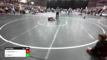 66 lbs Semifinal - Logan Clarendon, Black Fox Wrestling Academy vs Messias Sena, Top Notch