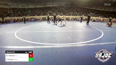 92 lbs Round Of 16 - Westin Pollock, Owasso Takedown Club vs Grady Kaiser, D3 Wrestling Cluib