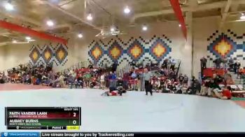 113 lbs 1st Place Match - Faith Vander Laan, Illiana Christian High School vs Aubrey Burns, North Miami High School