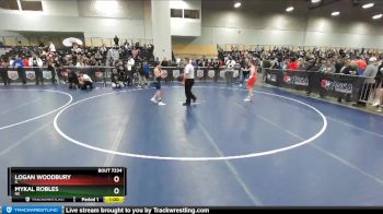 108 lbs Champ. Round 2 - Mykal Robles, NE vs Logan Woodbury, IL