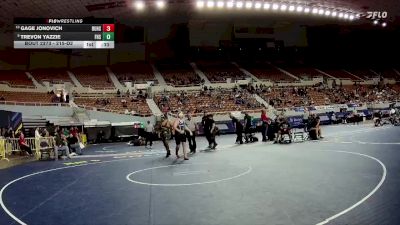 215-D2 Cons. Round 2 - Gage Jonovich, Buckeye Union High School vs Trevon Yazzie, Flagstaff High School