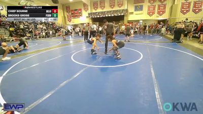 90 lbs Consi Of 4 - Chief Bourne, Mojo Grappling Academy vs Brooks Grose, Ponca City Wildcat Wrestling