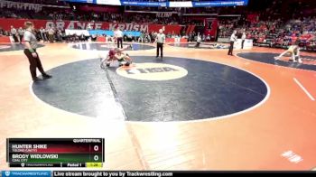 1A 126 lbs Quarterfinal - Brody Widlowski, Coal City vs Hunter Shike, Tolono (Unity)