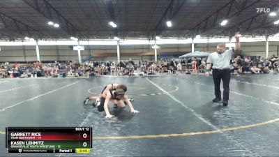 92 lbs Finals (8 Team) - Garrett Rice, Team Northwest vs Kasen Lehmitz, Grangeville Youth Wrestling