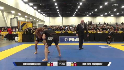 Linus Esper Von Schrenk vs Placido Carl Santos 2025 World IBJJF Jiu-Jitsu No-Gi Championship