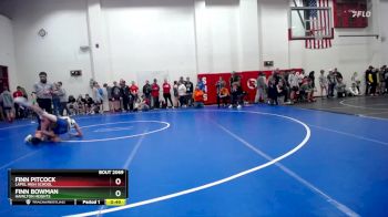 120 lbs Champ. Round 2 - Finn Bowman, Hamilton Heights vs Finn Pitcock, Lapel High School