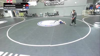 77 lbs Cons. Round 5 - Austin Wilson, Petaluma Wrestling Club vs Nolan Davidson, High Elevation Wrestling Club