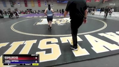 160 B Cons. Round 3 - Ryann Reeves, Joliet Junior College vs Yareli Ortega, Elmhurst