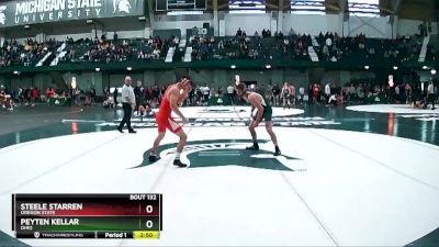 157 lbs Quarterfinal - Peyten Kellar, Ohio vs Steele Starren, Oregon State