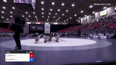 61 kg Round Of 32 - Tyler Graff, NJRTC / TMWC vs McGwire Midkiff, Bison Wrestling Club