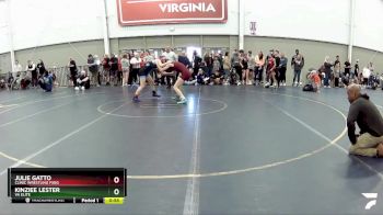 97-104 lbs Cons. Semi - Julie Gatto, Clinic Wrestling FXBG vs Kinziee Lester, VA Elite