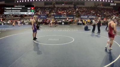 D 1 175 lbs Cons. Round 2 - Brady Napolitano, Destrehan vs Caleb Ordoyner, Hahnville