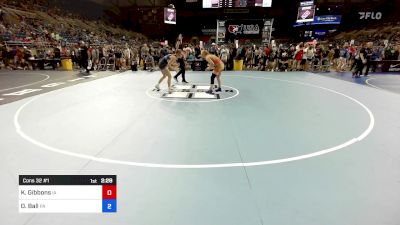 135 lbs Cons 32 #1 - Kallie Gibbons, IA vs Olivia Ball, PA