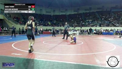 92 lbs Quarterfinal - Joely Hunt, Vian vs Khyler McDaid, Del City JH