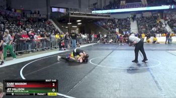 115 lbs Semifinal - Gabe Wassom, Emporia vs Jet Millison, Bobcat Wrestling Club
