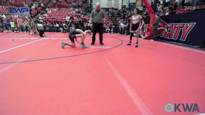 73 lbs Consi Of 8 #2 - Angel Ponce, South Central Punisher Wrestling Club vs Leighton Burns, Kansas Young Guns